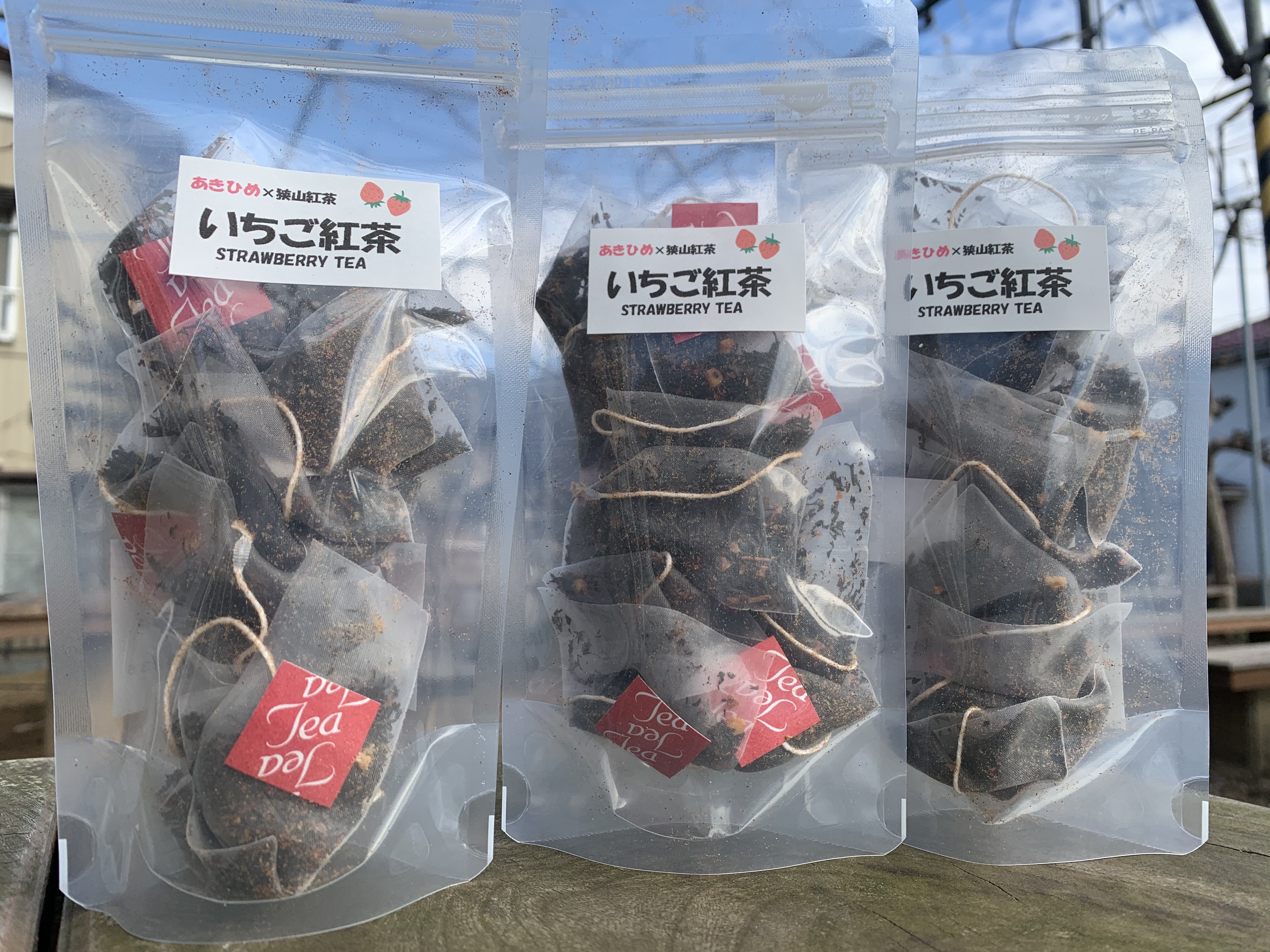 今シーズンのいちご紅茶出来上がりました